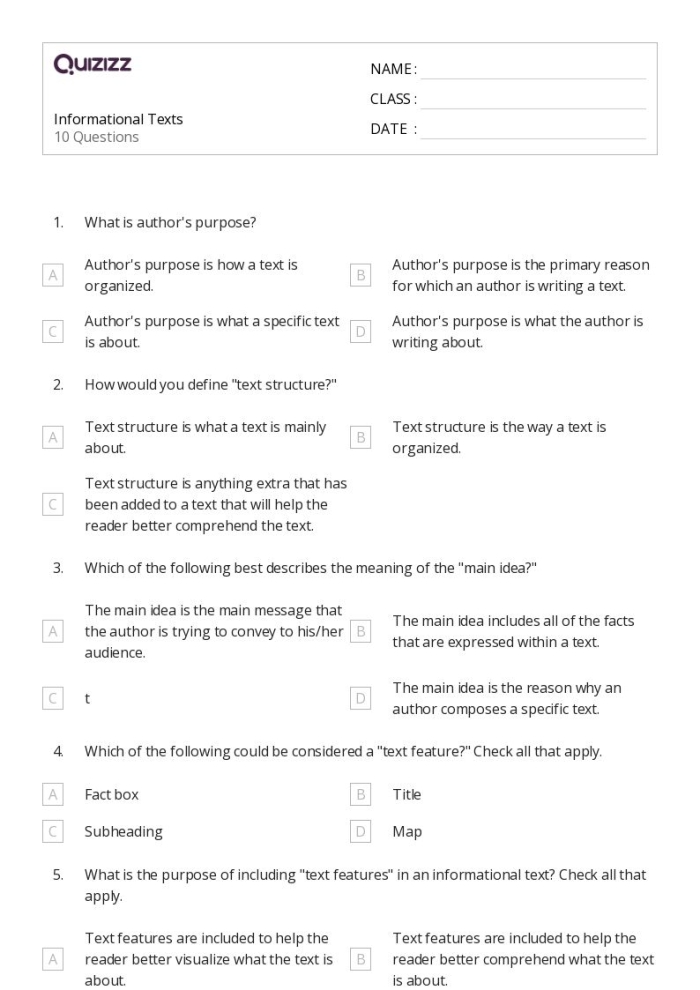 Informational writing outline resource for essay preparation Draft an Outline worksheet for sixth graders focusing on informational writing