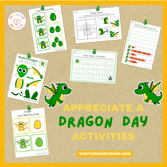 A smiling dragon character on a second grade measurement worksheet for practicing inches