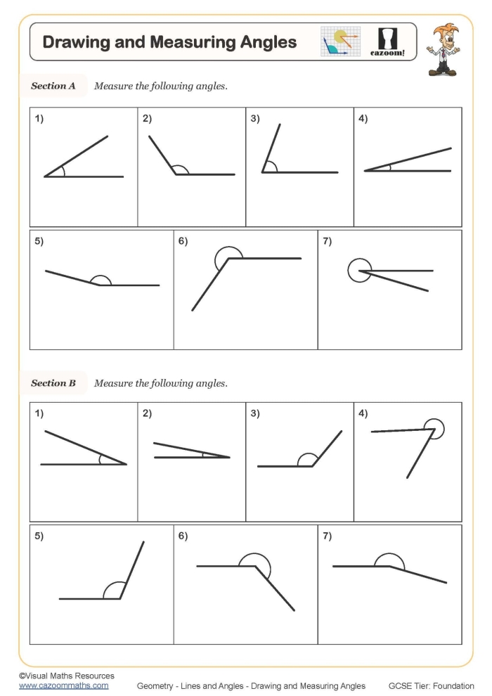 Engaging activity for students to practice understanding angles and shapes Drawing Angles worksheet for fourth graders featuring a creative geometry challenge