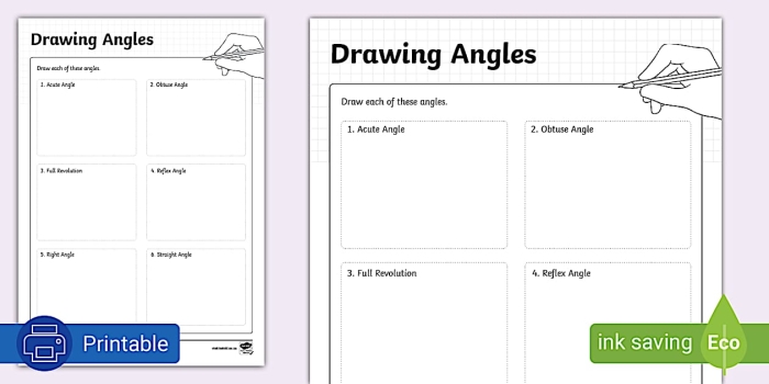 Creative geometry challenge for fourth graders to explore angles and lines Worksheet for drawing angles and shapes in a fourth-grade geometry lesson