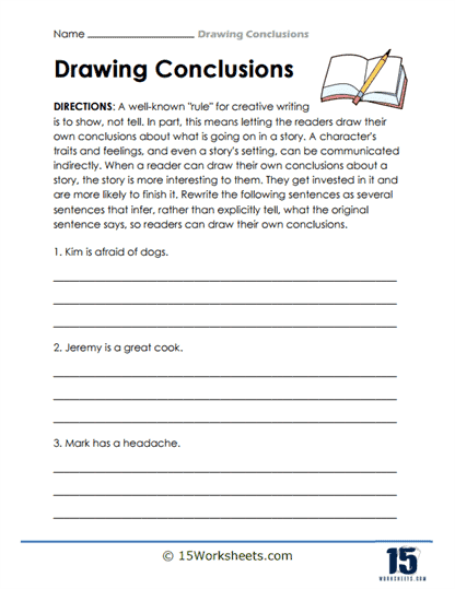 Drawing Conclusions: Story Comprehension Worksheet for Earth and Space Science Story Comprehension worksheet for first graders focusing on drawing conclusions from stories