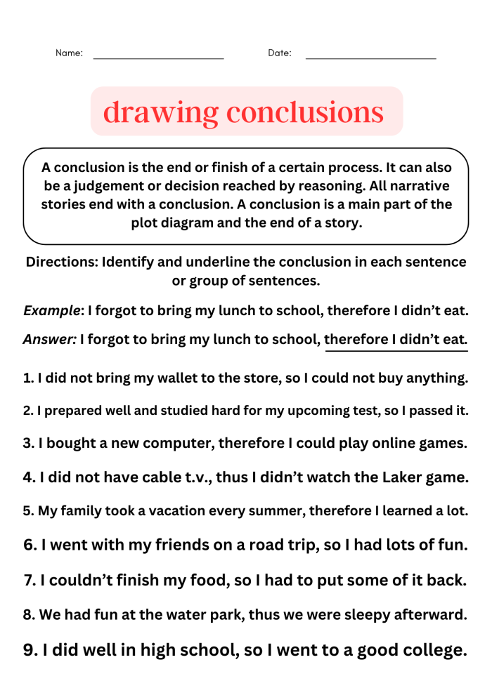 Drawing Conclusions Geography Worksheet 14 Reading Comprehension Activity Third grade geography reading worksheet featuring six passages for drawing conclusions