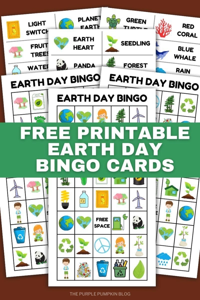 Earth Day Bingo Board worksheet featuring engaging activities for scientific exploration and creativity