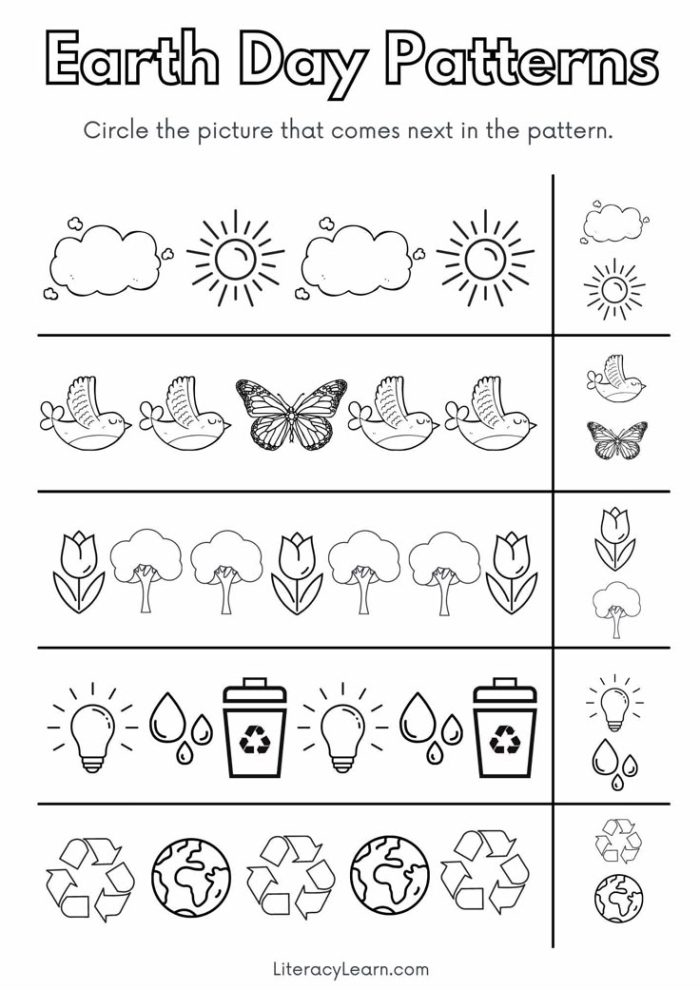 Earth Day Fill-in-the-Blank Worksheet Activity 20 Second grade student completing an Earth Day fill-in-the-blank grammar worksheet
