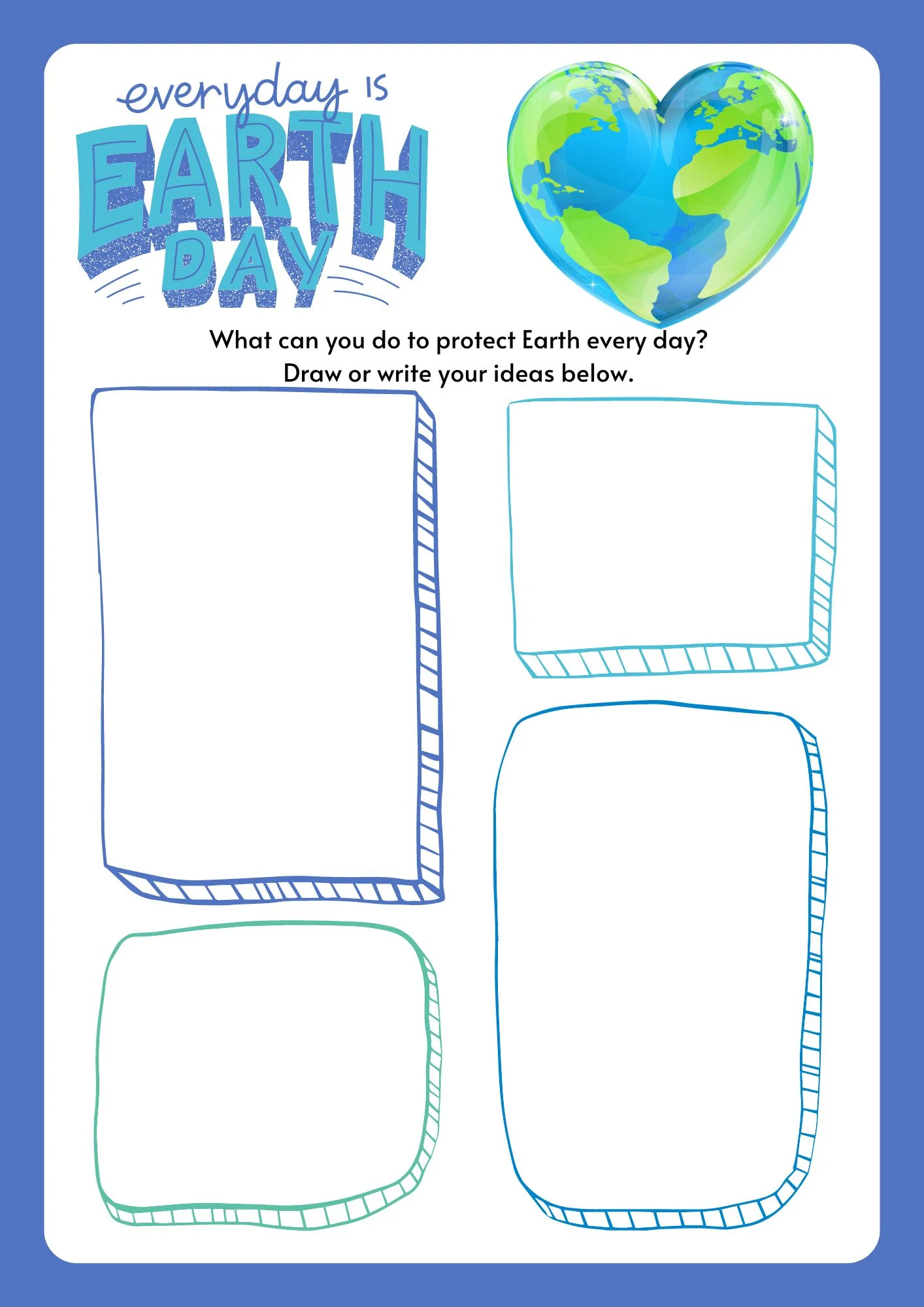 Earth Day Fill-in-the-Blank Grammar Activity Worksheet 15 Second grade Earth Day fill-in-the-blank grammar worksheet for students to learn about environmental conservation