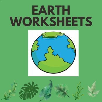 Kindergarten worksheet with The Earth Gives Me writing prompt for Earth Day activities