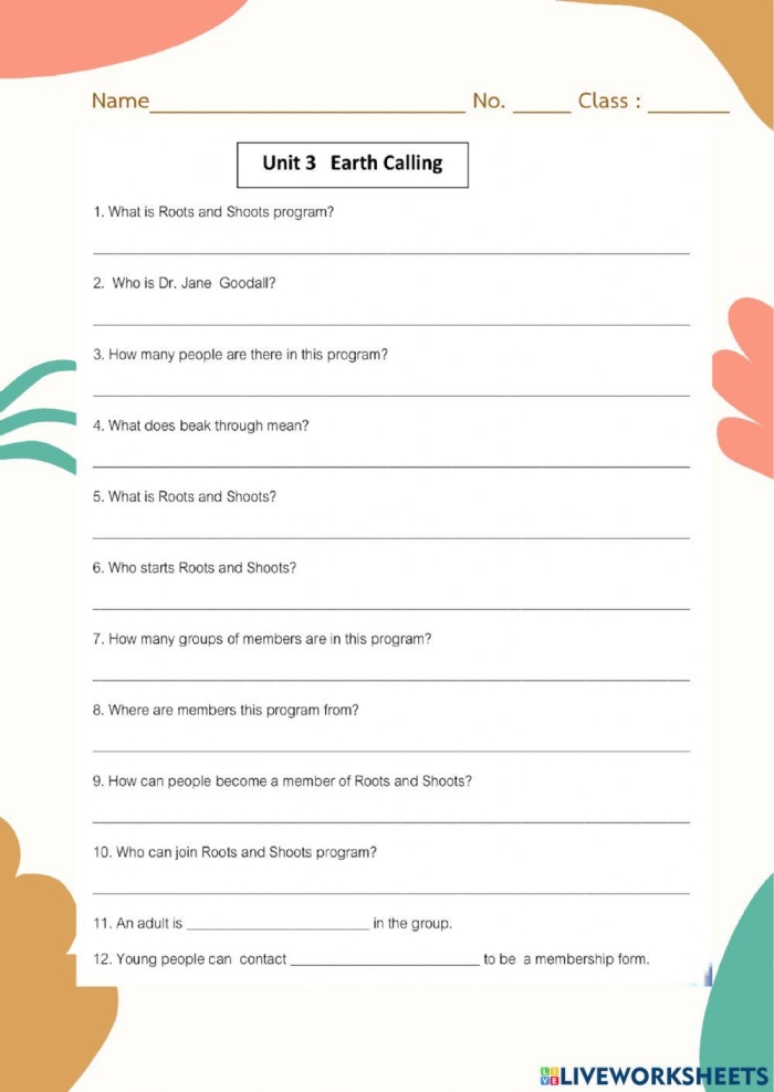 Kindergarten students practicing Earth Day writing skills on the Earth Gives Me worksheet