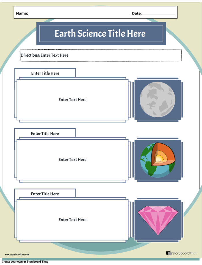 First grade student practicing writing skills on an Earth layers science worksheet