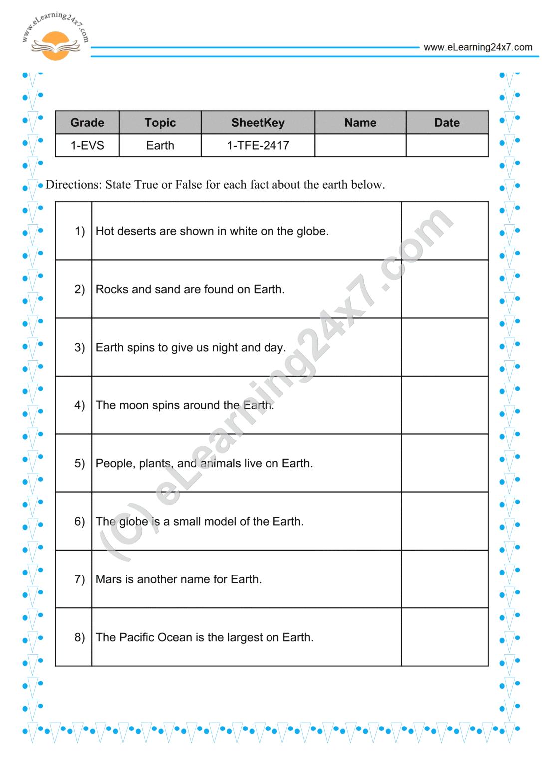 Why Does the Earth Spin? worksheet for Third Grade