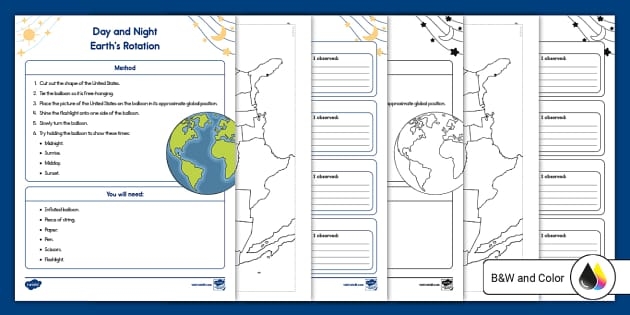 Why Does the Earth Spin? worksheet for Third Grade