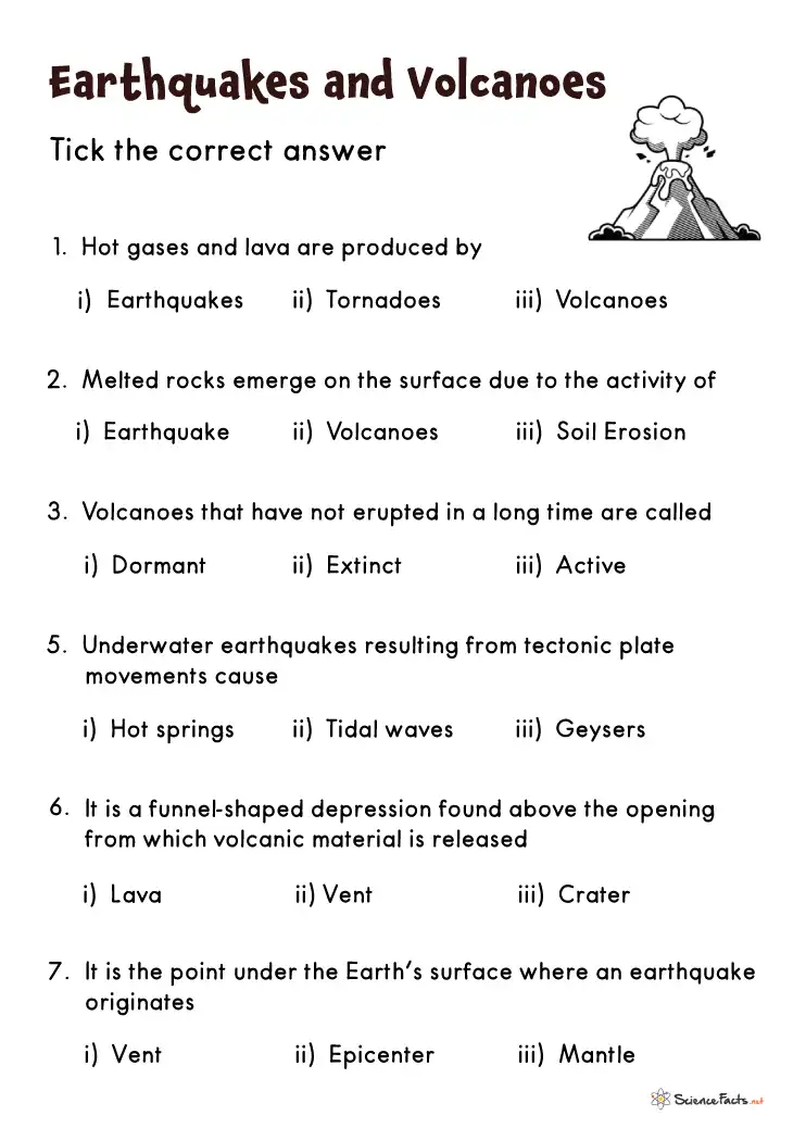 Earthquake Science worksheet designed for fifth-grade geometry students