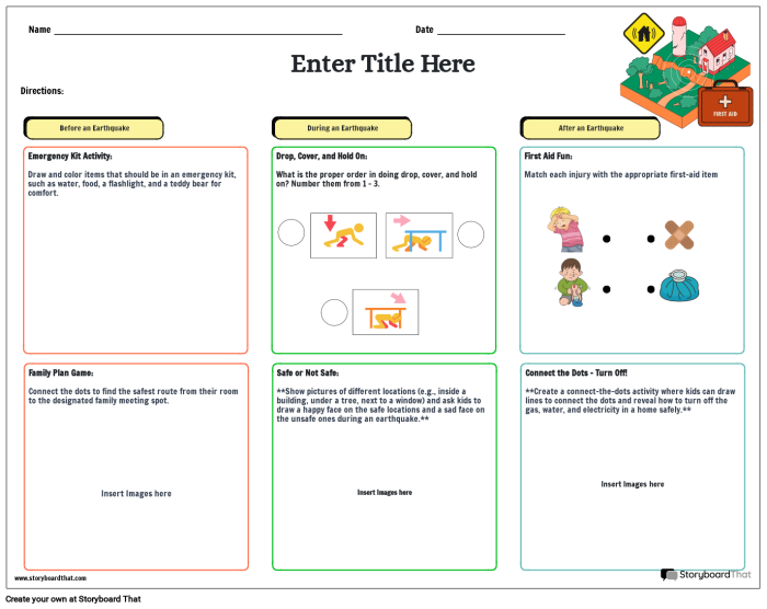 A fourth grade worksheet exploring how text features help students understand facts about earthquakes