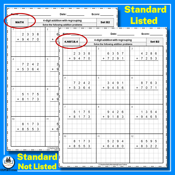 Engaging 4-Digit Addition practice worksheet for kids, perfect for Easter fun Easter-themed worksheet featuring 4-digit addition exercises for third graders