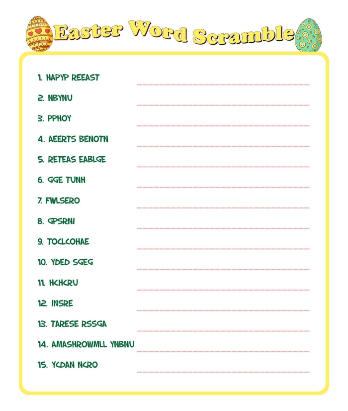 Algebraic Easter Math Worksheet for Second Grade Number Nine Second grade student completing an Easter themed addition word problems worksheet
