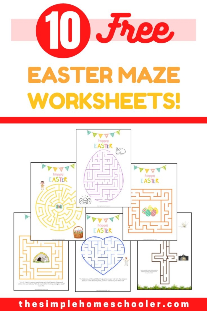 Pre-K child tracing alphabet letters on an Easter bunny maze phonics worksheet