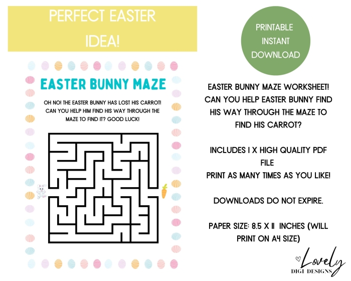 Easter Bunny navigates a maze to gather colorful eggs in this fun subtraction worksheet for Pre-K. Engaging Easter Bunny Maze worksheet designed for young learners to practice subtraction skills.