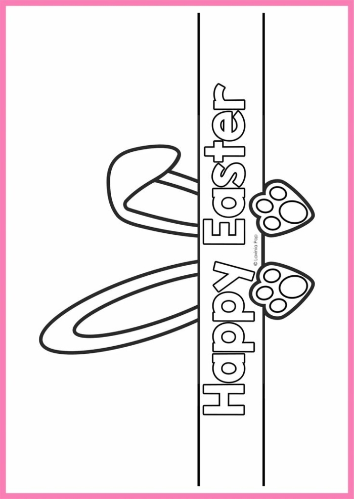 Pre-K students coloring and assembling their own Easter Bunny Stand-Ups craft worksheet