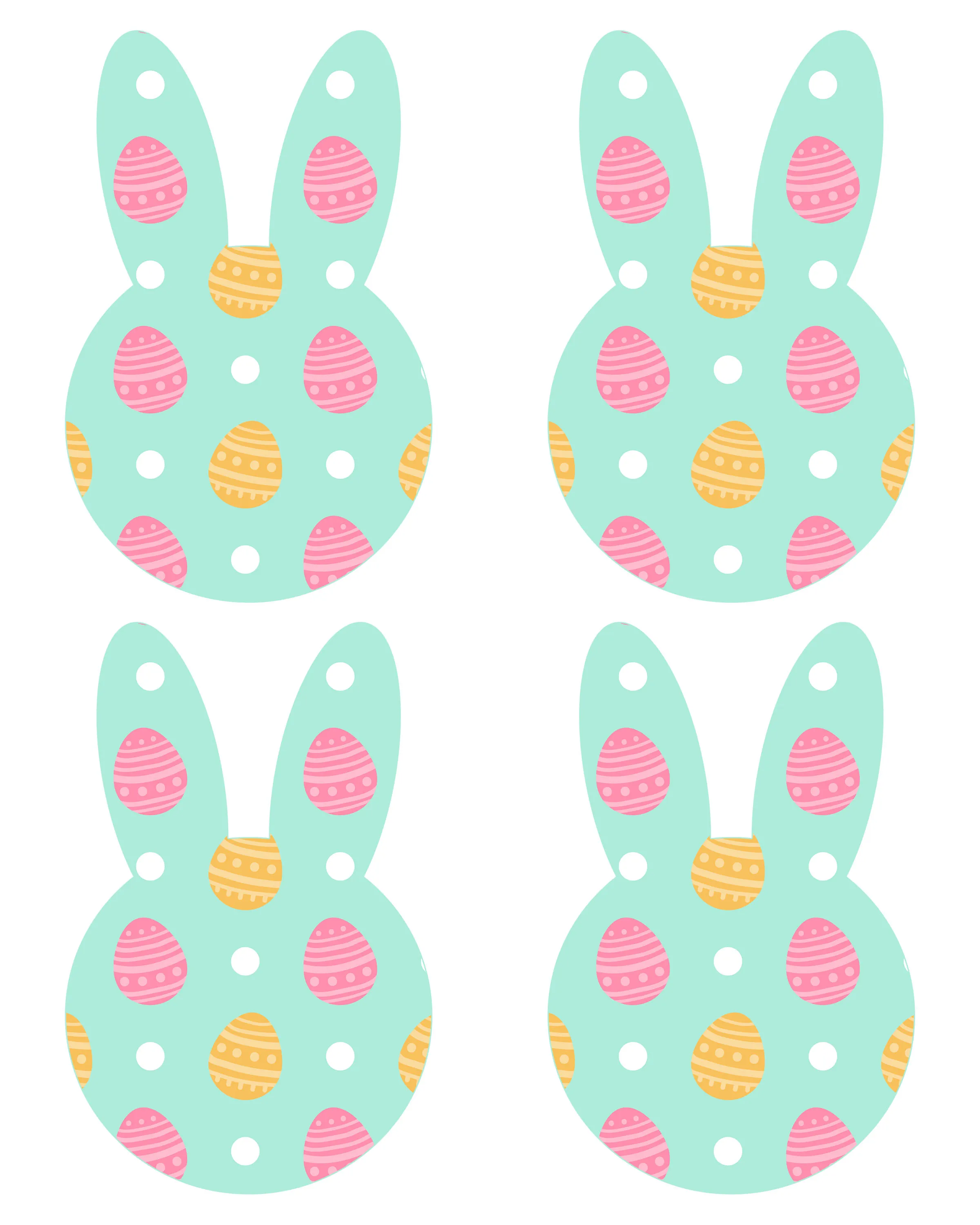 Pre-K students coloring Easter Bunny Stand-Ups grammar and mechanics worksheet