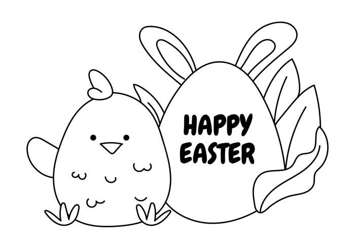 Easter chick stand-up craft with numbers and counting activities for preschool coloring and decoration