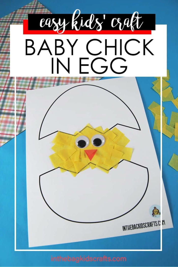 Easter Chick Stand-Ups worksheet for preschool counting and coloring activities number 16
