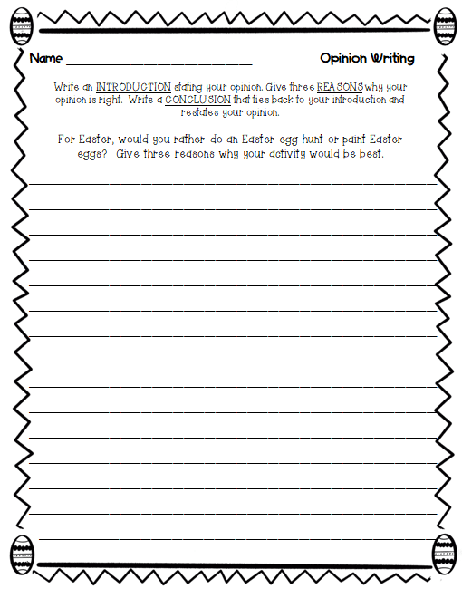 Easter Bunny Imagination Writing Activity for Young Learners Second grade Easter writing prompt worksheet featuring an imaginative prompt about being the Easter Bunny to inspire creative handwriting practice