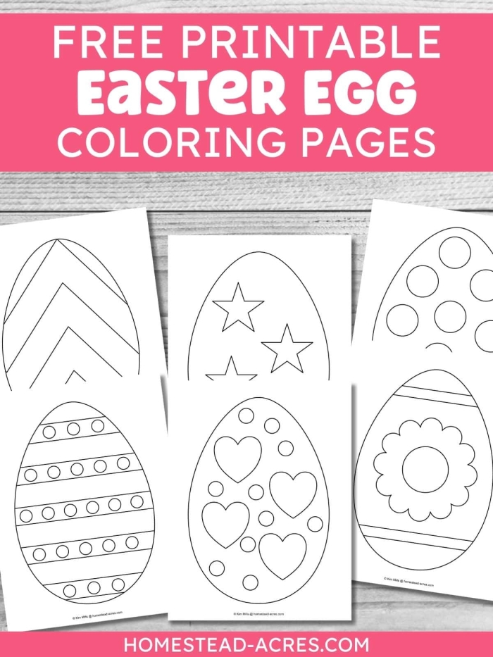 Easter Bunny painting a colorful egg with a child helping to add designs and colors to complete the worksheet activity