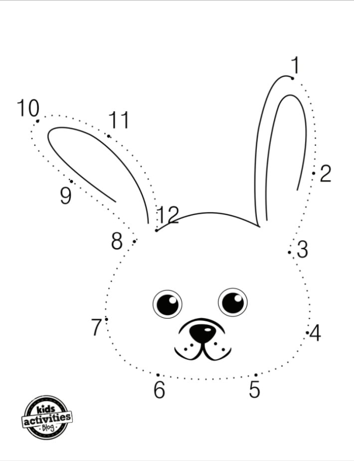 Colorful Easter Egg Connect the Dots worksheet for preschoolers to practice counting