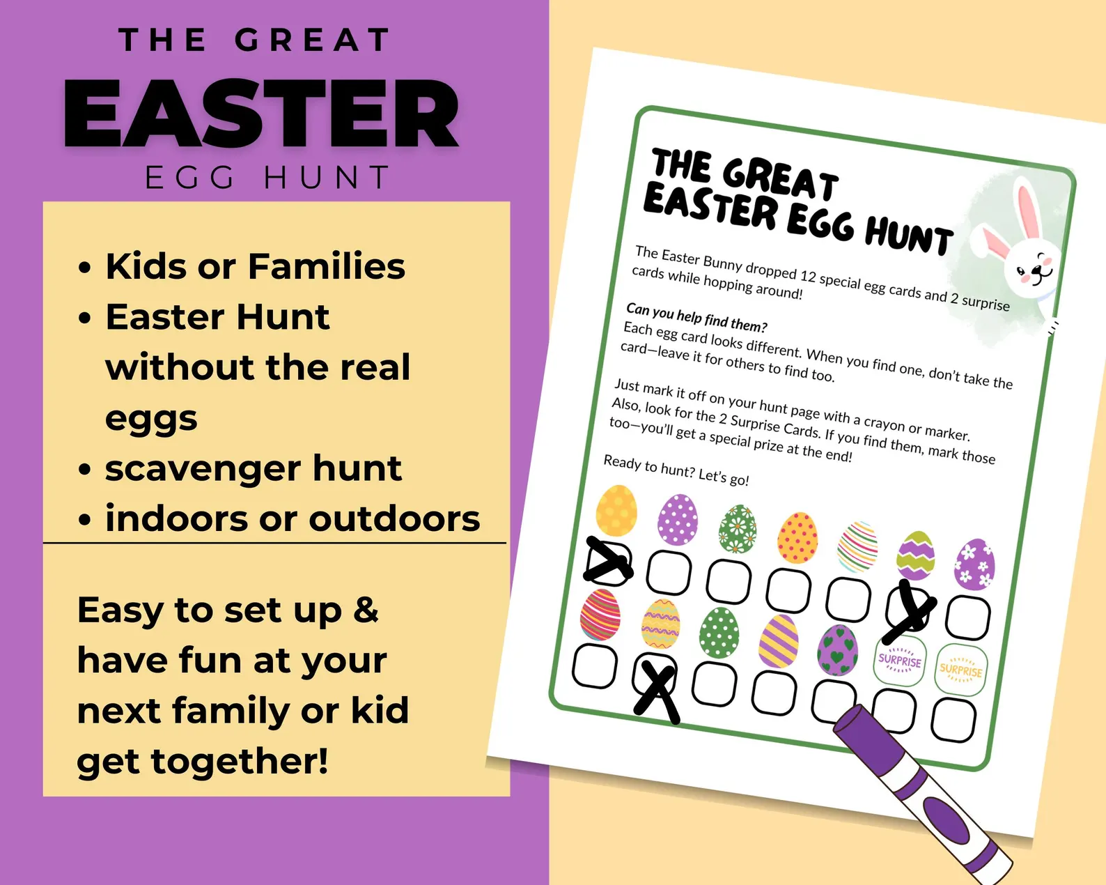 Engaging worksheet for playing the Easter Egg Hunt Game together Easter Egg Hunt Game worksheet for first graders inviting fun family time