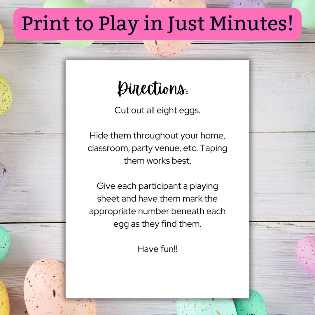 Engaging activity to enjoy with your child during Easter preparations Colorful worksheet for the Easter Egg Hunt Game designed for first graders