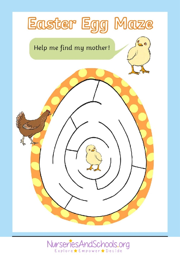 Printable Easter Egg Maze Worksheet for Kindergarten Phonics Practice 11 Kindergarten student solving an Easter egg maze worksheet to practice phonics and problem solving skills