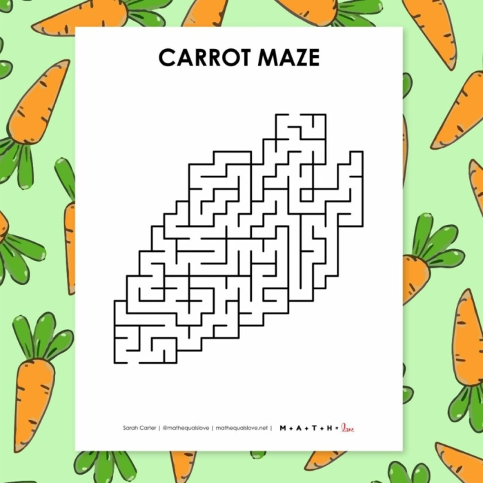 Easter Egg Maze Brain Teaser for Kindergarten Phonics Practice A kindergarten child tracing a path through an Easter egg maze puzzle to develop problem-solving skills