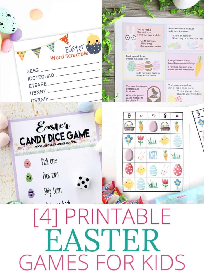 Engaging Easter-themed logic game for young learners to enhance their math skills Easter Goodies Game worksheet for second graders featuring a strategic challenge