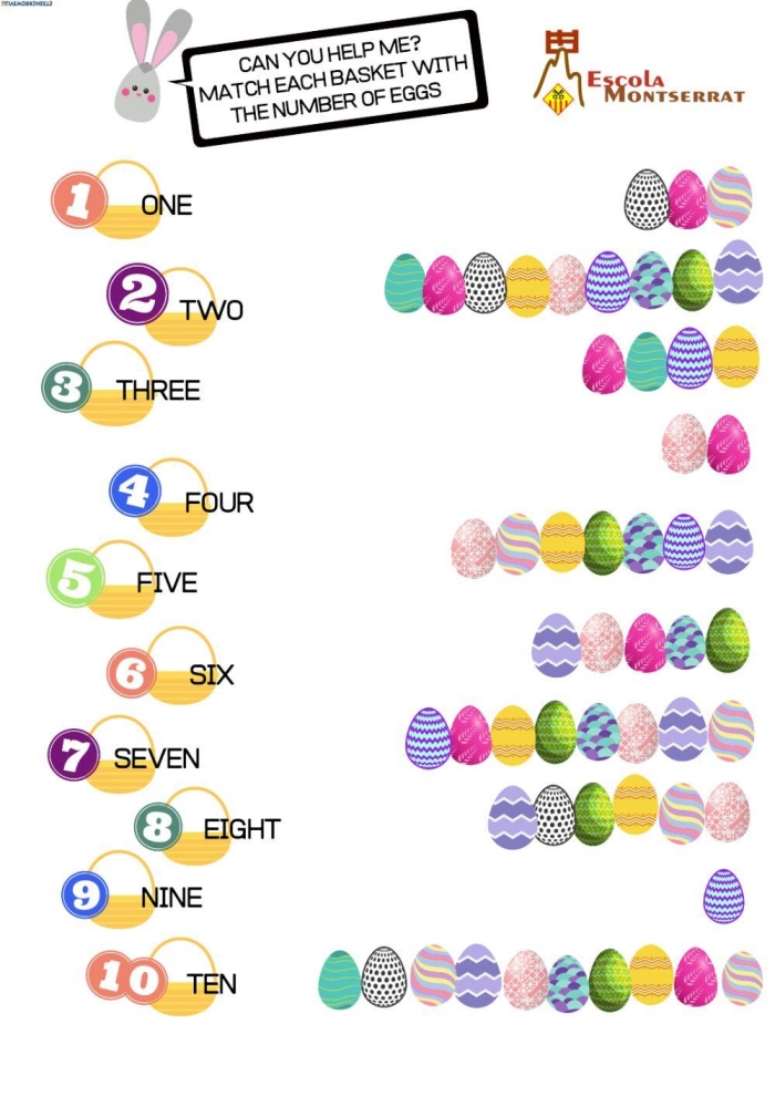 Engaging Easter-themed game worksheet that encourages logic and competition among young learners Easter Goodies Game worksheet designed for second graders to enhance strategic thinking and math skills