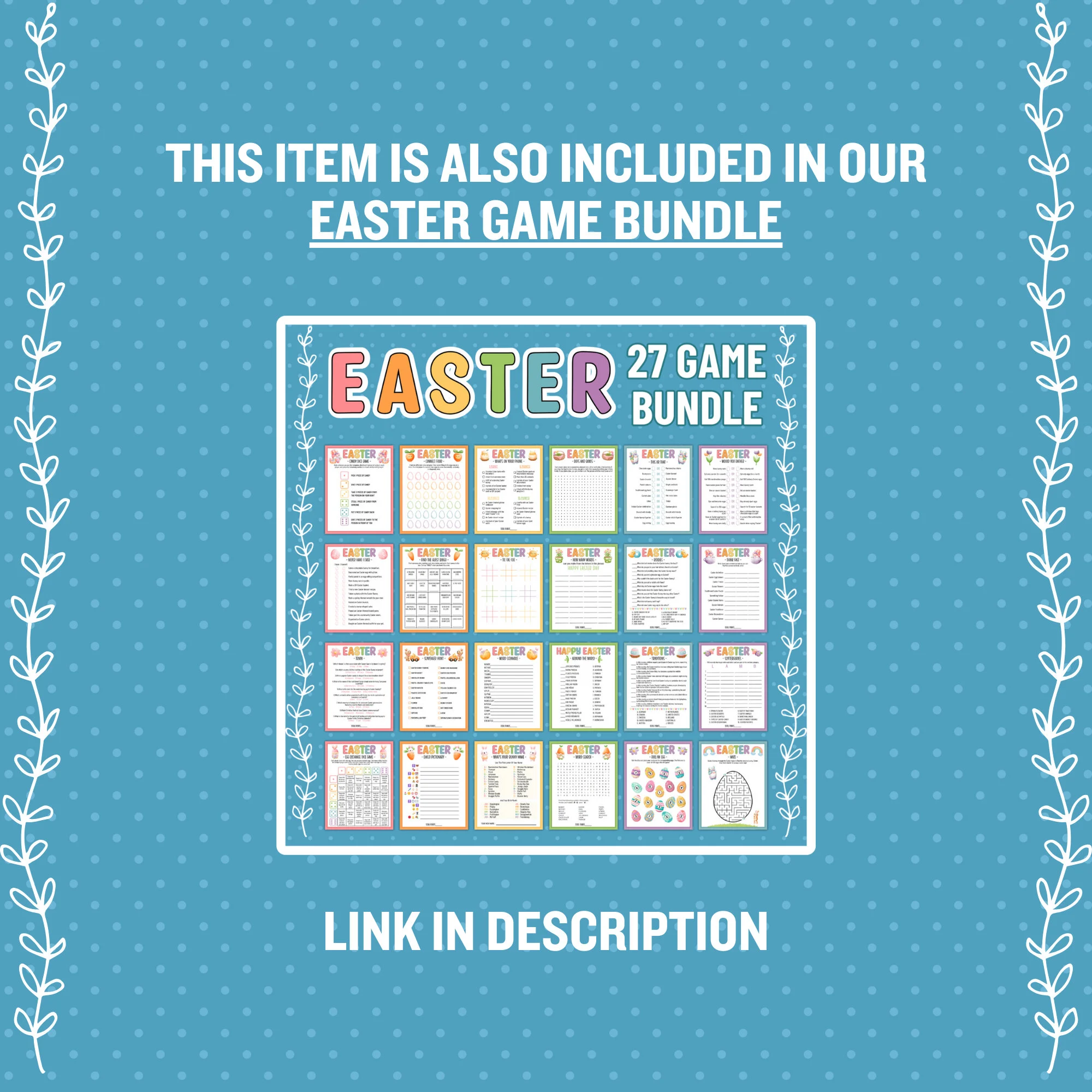 Engaging Easter-themed game designed to challenge young minds in math and reasoning Easter Goodies Game worksheet for second graders focusing on strategy and logic skills