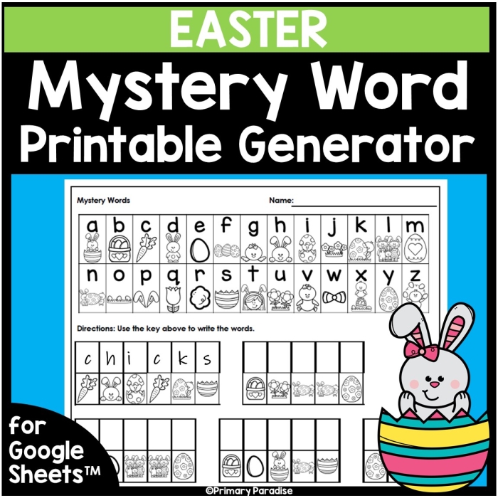 Easter-themed math word problems worksheet for second graders