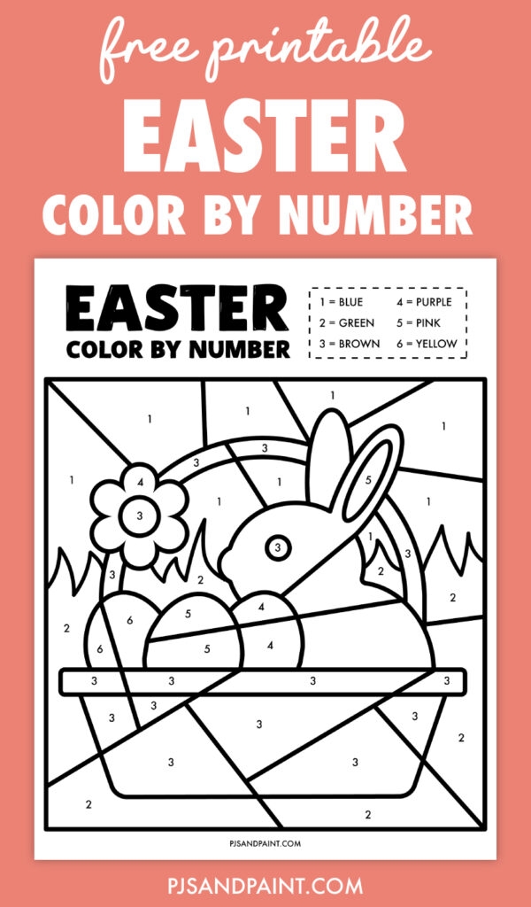 Easter Color By Number Worksheet for Kindergarten Number Practice 7 Kindergarten student coloring an Easter bunny number recognition worksheet