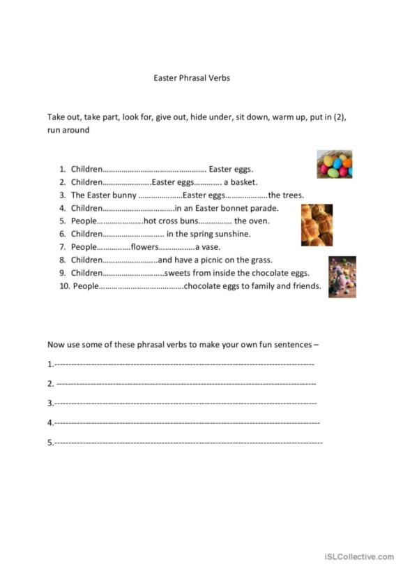 Easter-themed reflective writing prompt worksheet for fourth graders on showing love to friends and family