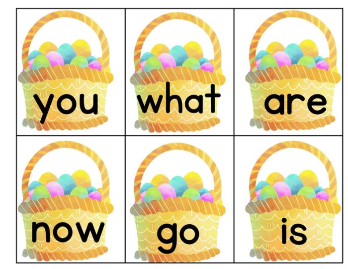 Sun worksheet for building sentences and enhancing sight word recognition during Easter Easter-themed worksheet featuring a sun for practicing sight words with kindergarten students