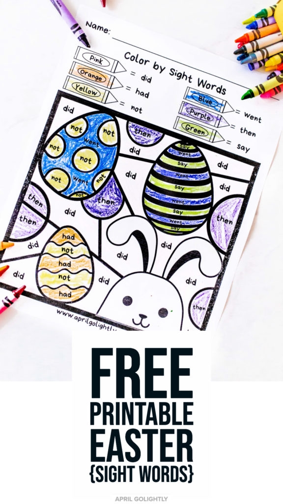 Addition worksheet for Kindergarten Colorful Easter-themed worksheet featuring the sun for practicing sight words. Engaging sun illustration for kindergarten sight word sentence building activities.
