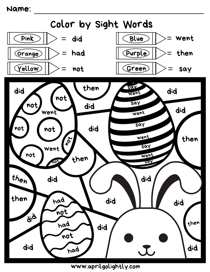 Easter Sight Words: Sun worksheet for sentence building activities Sun-themed worksheet for Easter sight words practice in kindergarten