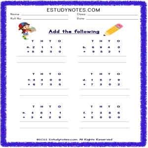 Third Grade Life Science Easter Math Worksheet 4-Digit Addition Practice Easter-themed math worksheet featuring 4-digit and 3-digit addition problems for third graders