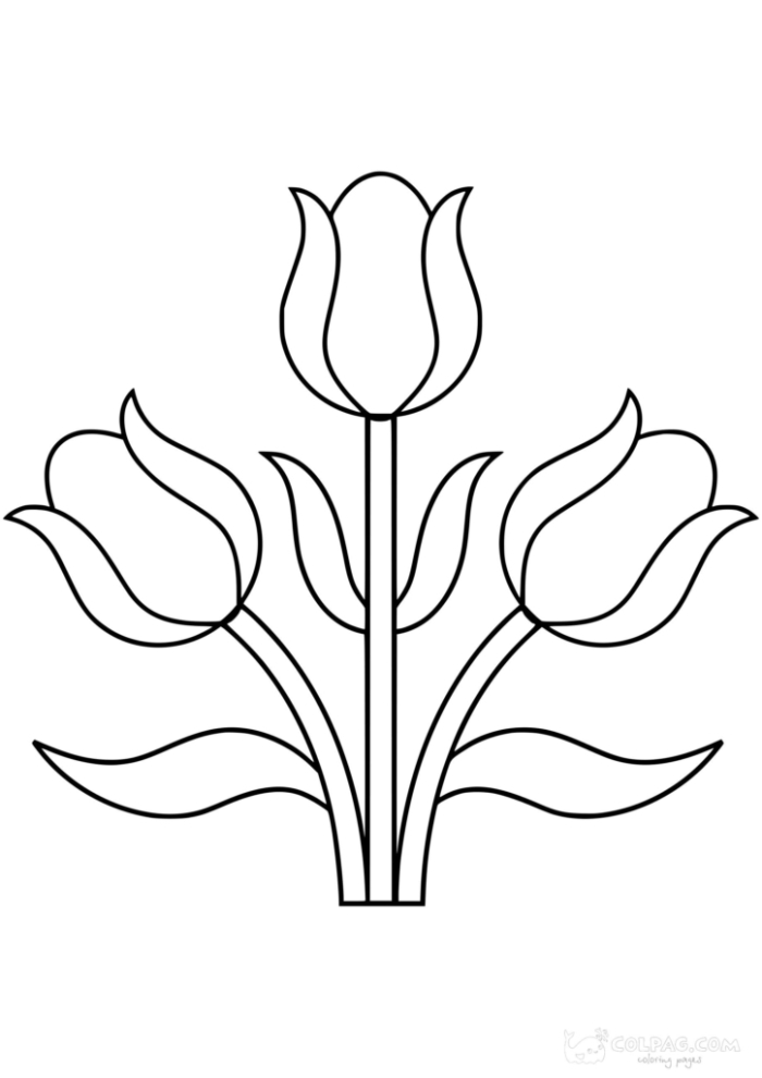 Easter Tulips Coloring Activity for Young Learners Number 12 Kindergarten student coloring tulips with Easter theme while learning fractions concepts