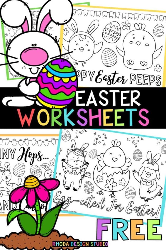Easter word search puzzle worksheet for first grade students featuring festive vocabulary