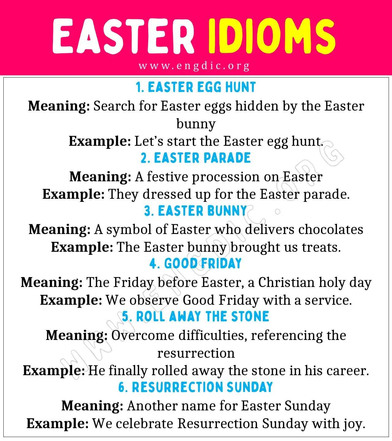 Engaging worksheet helping students understand Easter-themed idioms in context Easy Easter idioms worksheet for fourth graders with colorful egg illustrations