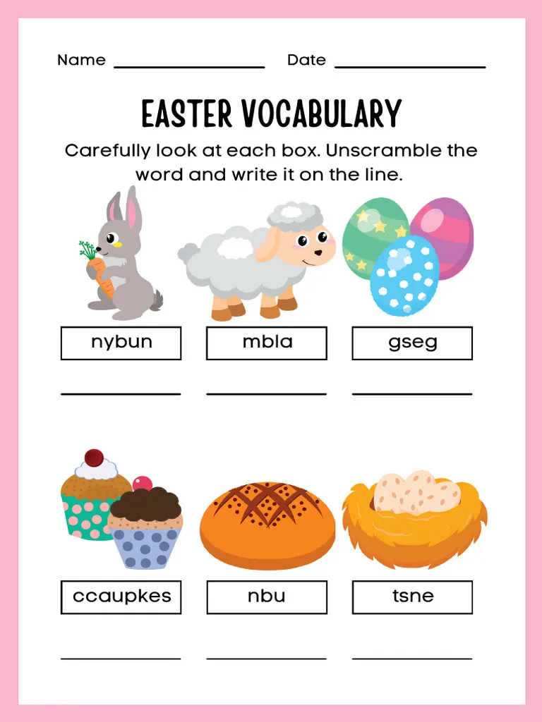 Discover the meanings of Easter idioms in this engaging fourth-grade activity Easy Easter Idioms worksheet featuring fun idiomatic expressions for students