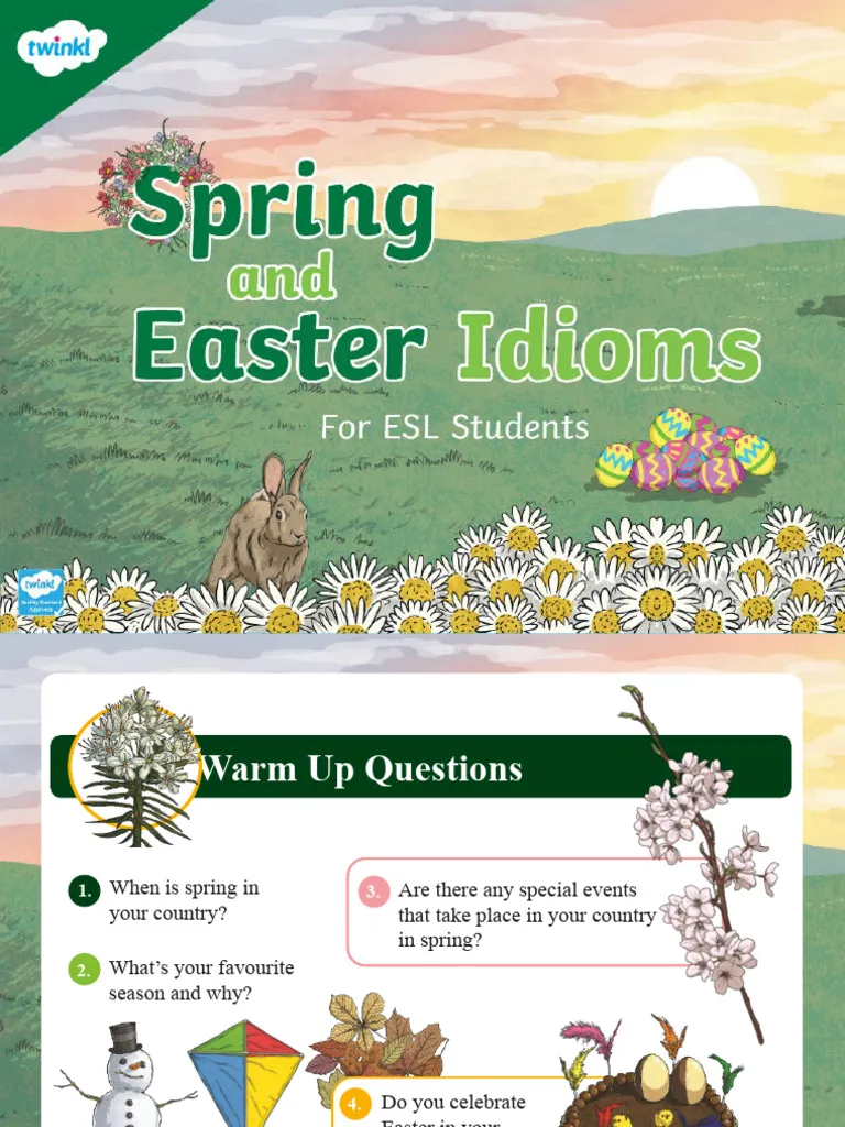 Discover the meanings of festive Easter idioms with this engaging worksheet Easter-themed worksheet featuring idioms for fourth-grade reading practice