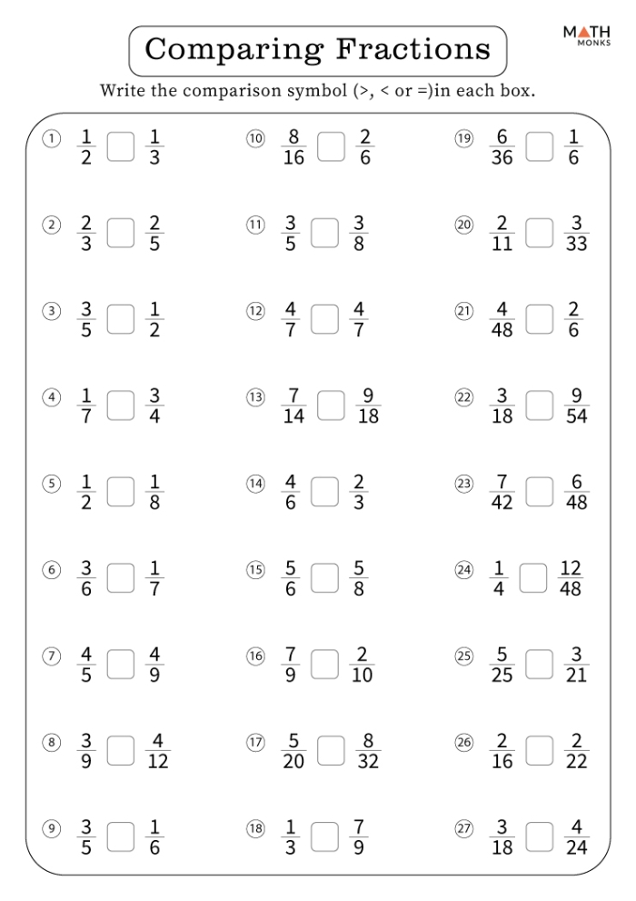Third grade student working on an easy fractions worksheet with life science examples