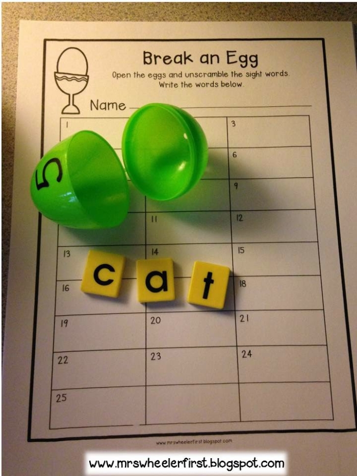 Egg-cellent Maze worksheet for Pre-K