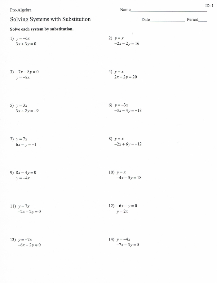 Eighth-grade algebra worksheet focused on elimination techniques for linear equations Students engaging with a worksheet on the elimination method for solving systems of linear equations