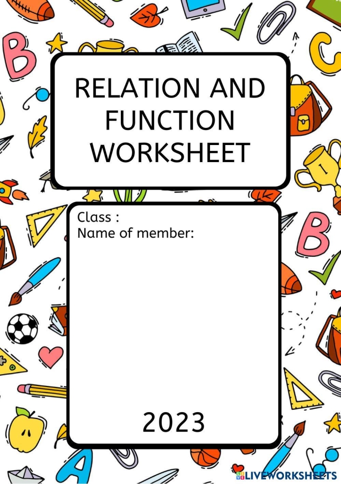 Reading worksheet for Eighth Grade Worksheet for eighth graders to identify if relations are functions. Is the Relation a Function? worksheet for algebra students.